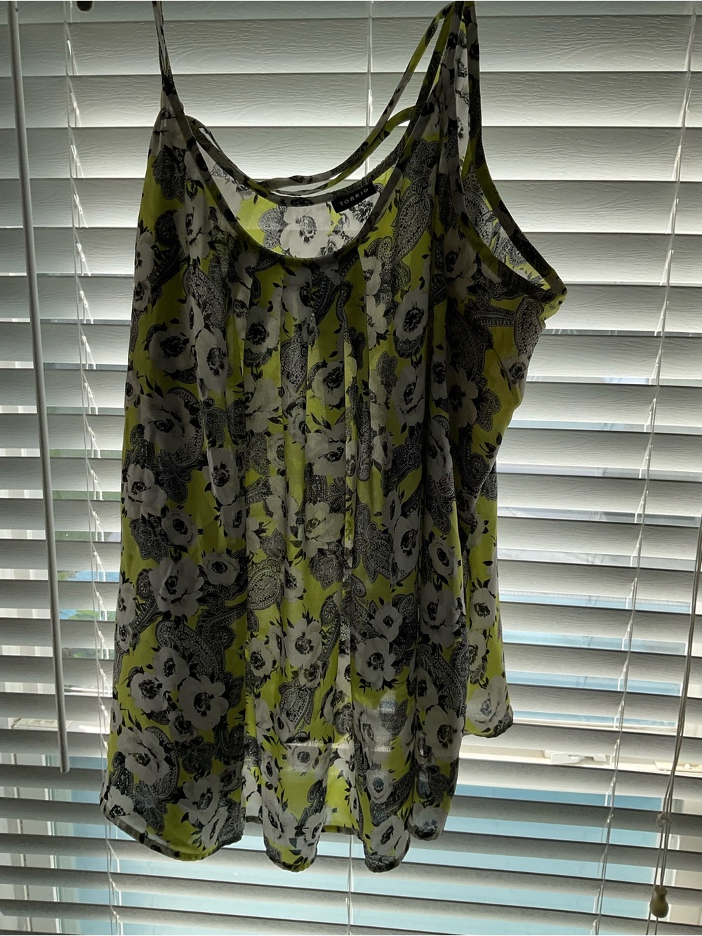 torrid Yellow & White Floral Slip Camisole